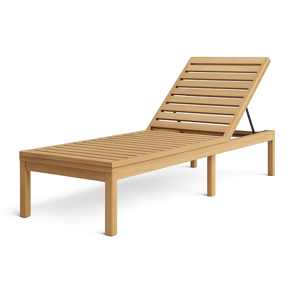 Verstellbarer Liegestuhl aus Holz