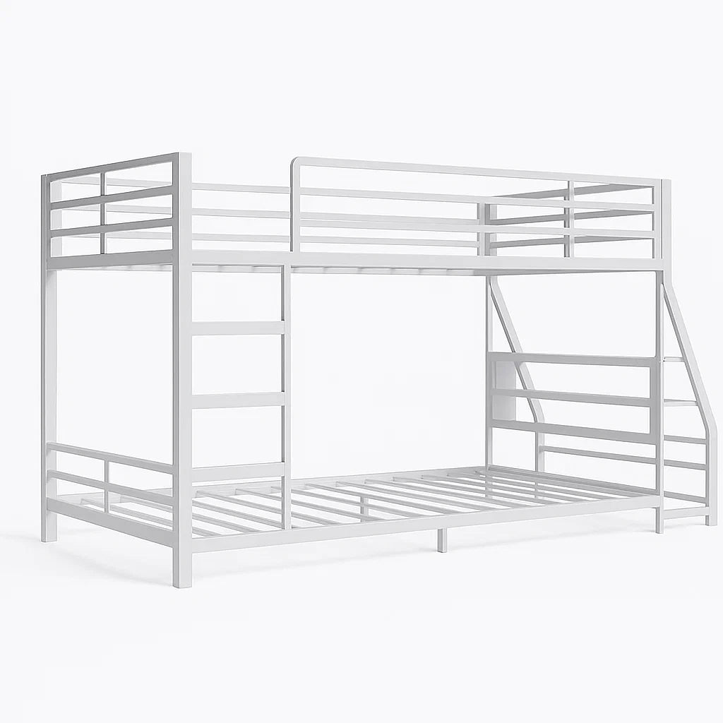 Etagenbett aus Metall Weiß 200x90 cm