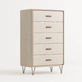 Kommode mit 5 Schubladen MDF Beige 120cm