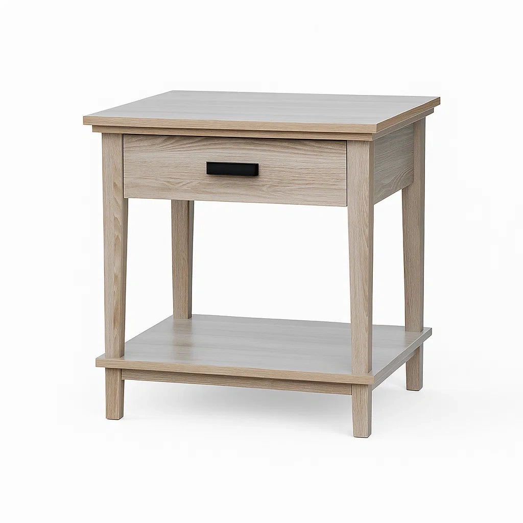 Holz Nachttisch mit Schublade und Regal 40x30x50cm