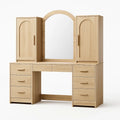 Schminktisch aus MDF mit Spiegel und Eichenfurnier 120 cm