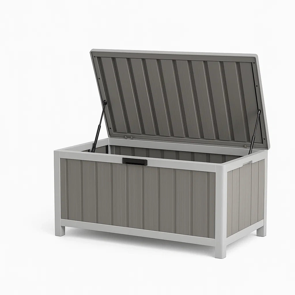 Aufbewahrungsbox Kunststoff Grau 120x45x60 cm
