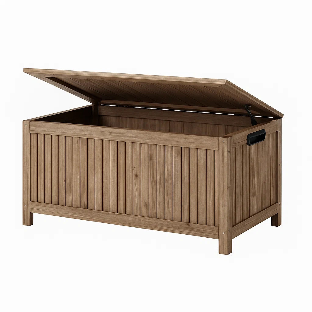 Garten Aufbewahrungsbox Akazienholz Braun 120x50x58 cm